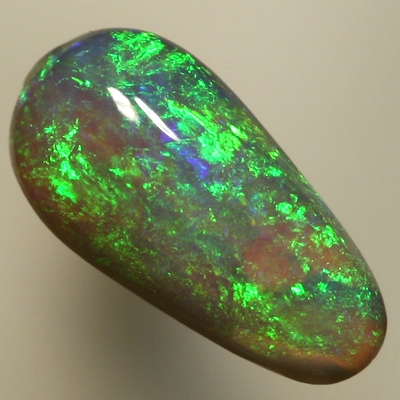 SOLID SEMI BLACK OPAL Bright sparkles, green shades